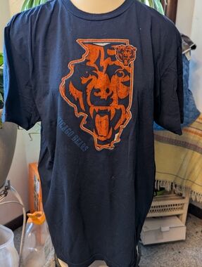 Men's NFL Chicago Bears SS Ring Spun Soft Cotton Tee Sz XL